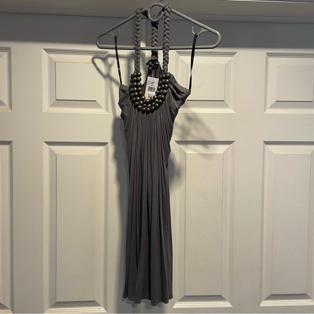 NWT - Sky Mini Dress with Embellished Neckline - M